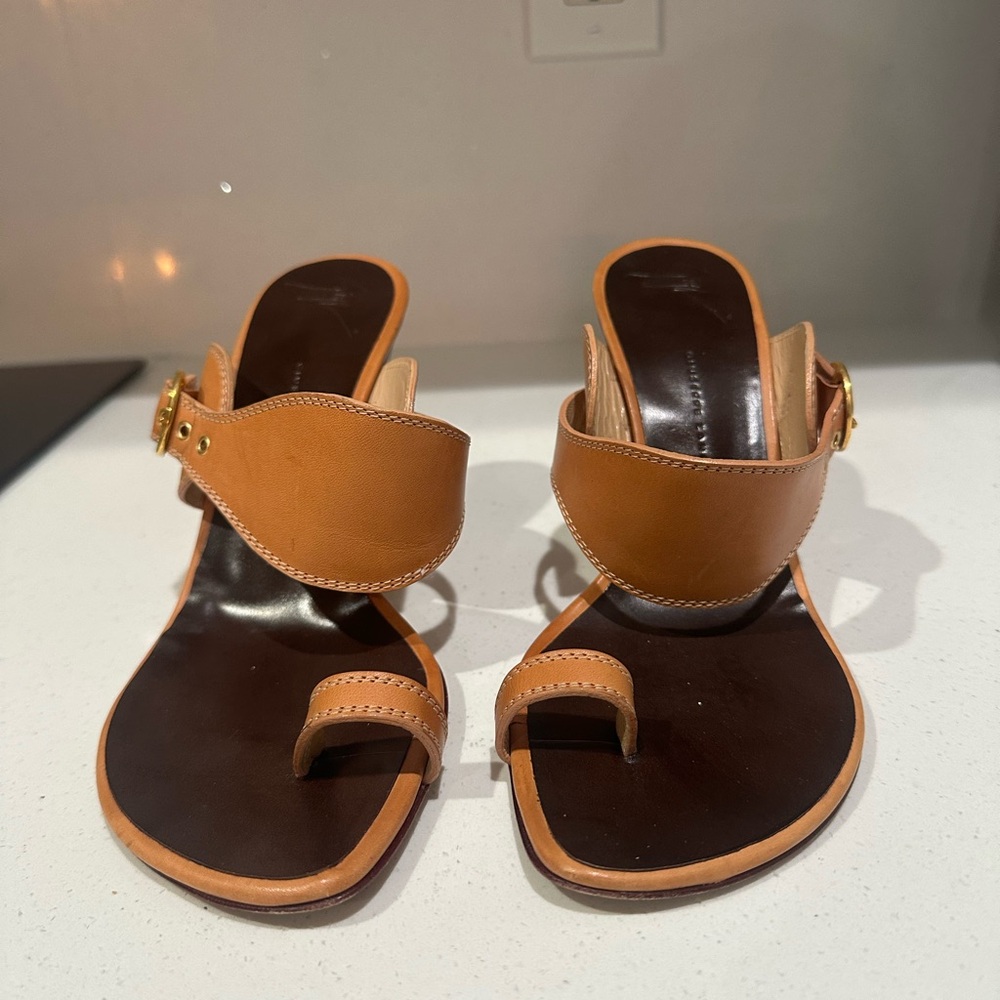 Giuseppe Zanotti Tan Leather Heels